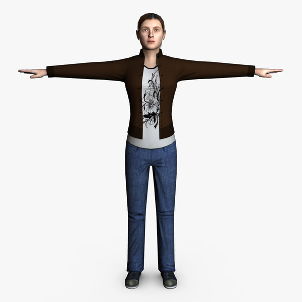 3d model casual female 05 - Casual Female 05 by ignisfatuus